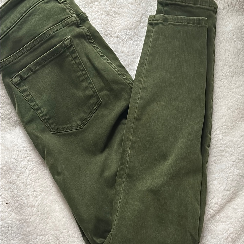 Olive Green Skinny Jeans
